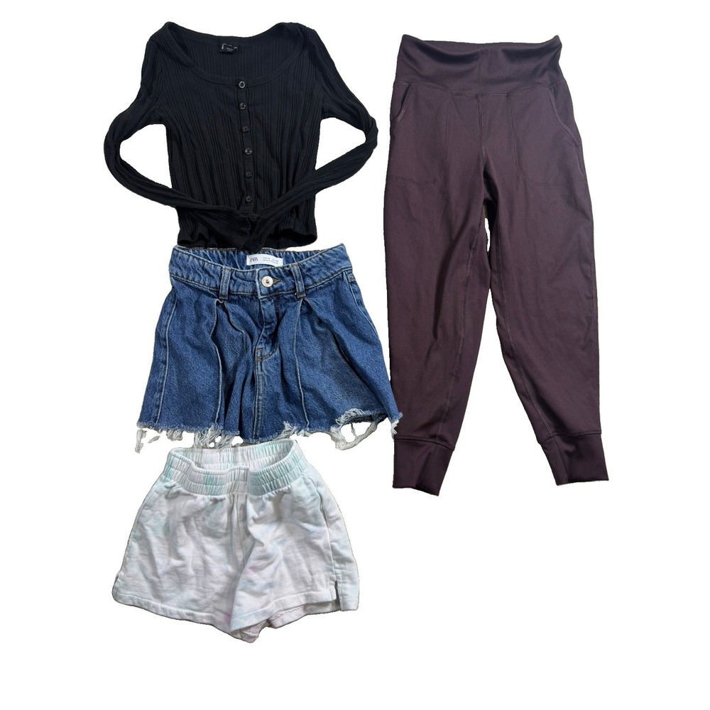 Girls Clothes Lot Size 6 6X Zara Old Navy Art Class Tops Shorts Leggings 4pc